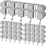 Broom Holder Moisture Resistant and Robust Carabiner Mop Clip Strongly Fixed Carabiner Mop Clip Wall Mounted Mop Hook Hole Free Designed Organizer for Bathrooms (10)
