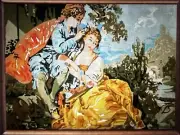 Printed needlepoint Tapestry Stag Canvas Only 45x60 Cm Temeljkovic