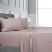 Elan Bamboo Innovations Luxurious Home Bed Sheet Bedding Set Blush - Pink
