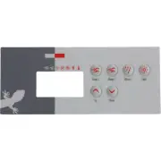 Overlay, Gecko TSC-35-GE1, 6 Button, P1, P2, Bl, Lt
