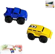 Emboadlie Magnetic Wall Climbing Toy Car with Pull-Back Inertial, Climbs Walls and Ceilings, Educational Puzzle Decompression Toy for Kids (C)