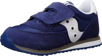 Saucony Baby Girls Jazz Hook Loop Cobalt Blue Shoes Non Marking Rubber Outsole