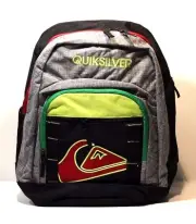 QuickSilver Backpack New School,Color Black/Grey/Yellow , Style 4153040302