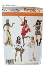 Simplicity Sewing Pattern 1770 Costume Flapper Cleopatra Jane Size 8-16