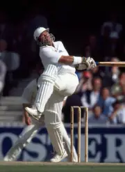 Alec Stewart batting for England during the 3rd Test match be- Cricket Photo 1