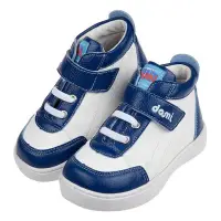 在飛比找Yahoo!奇摩拍賣優惠-童鞋(15~19公分)dami台灣製藍白色皮質兒童預防矯正鞋