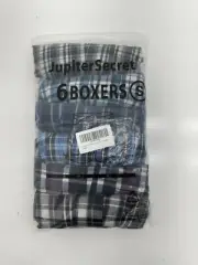 Jupiter Secret 6 Pack Multicolor Boxers Mens Size Small