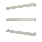 Radiant ASPEN Heated/Non-Heated Low Voltage Single Flat Towel Rail - 650mm - Mirror Polished (1 Piece)