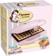 New Brussels Waffle Iron in Retro Design, Waffle Maker for 2 Belgian Waffles...