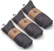 [THE COZY SHEEP] Wool Socks Men and Women Comfortable Warm Stockings Thick Cuddly Socks for Cold Feet Norwegian Wool Socks Durable Sheep's Wool Socks