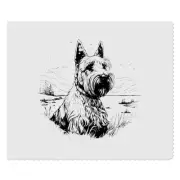 2 x 'scottish terrier' Microfibre Lens / Glasses Cleaning Cloths (LC00023740)