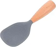 ABOOFAN Heat Resistant Rice Cooker Scoop Silicone Non-tip Serving Spoon Self-Standing Scooper Reusable Kitchen Tool for Rice Dish Serving