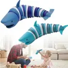 1x 3D Slug Toy Shark Toy Anti-Anxiety Fidget Sensory Articulated Flexible Relief