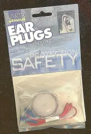 Ear Plugs with Safety Cord Armour Yard washable reusable triple guard + case New