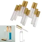 40 Pc Yellow Gold 10Ml Empty Lip Gloss Tubes Lip Container Pet Clear Balm Bottle
