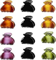 Lolalet 12 Pack Hair Claw Clips for Women Kids Thin Fine Medium Thick Hair, Nonslip Small Hair Clamps Mini Fashion Acrylic Banana Jaw Clip Barrettes for Girls Short Hair, Assorted Color -Style A