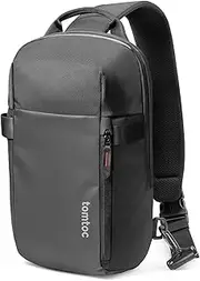 tomtoc 13-14 Inch Compact EDC Sling Bag with Drop Protection, Crossbody Backpack Daypack for Men Women, Chest Shoulder Bag for 2024 14" MacBook Pro M4, 13" MacBook Air 2025-2018, Work, Travel- S Size