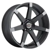 17x8 Vision 9042 Sultan Matte Black W/ Anthracite Spoke Ends Wheel 5x127 (30mm) (for: Volkswagen)