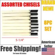 8pc Wood Carving Chisels Set Clay Molding Modeling Wax Precision Knife Mini