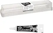 5 Christmas log inserts + Icing black pen