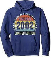 [VidiAmazing] 21st Birthday for Him 2002 Turning 21 Year Old Son Daughter Pullover Hoodie ds532