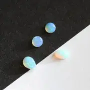 3.8mm - 6mm mix round oval pear 4 pieces Australian opal natural solid stone