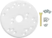 6.5in Router Plate with 1.2in Middle Hole, Brass Centering Pin, Router Universal Base for Libby/Bosch/Makita/Sears/Fein/Milwaukee/Freud/Hitachi, Clear Acrylic