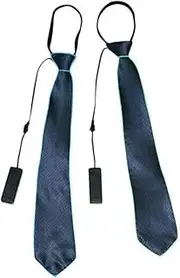 [DEARMAMY] Led Necktie Green Light Flashing Luminous Tie for Halloween Christmas and Parties