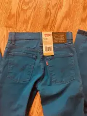 Levi's 510 Skinny Fit Jeans Girls Glacier Blue Size 12 Regular 26 x 26 NWT $48