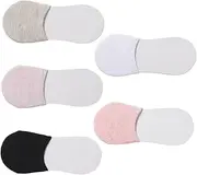 Outanaya Elastic Cotton Non-slip Toe Socks Half Socks Mesh Panel for Comfort Assorted Bright Colors