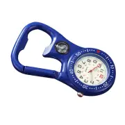 Practical Compass Corkscrew Carabiner Clip Watch Luminous Pocket Watch Outdoor
