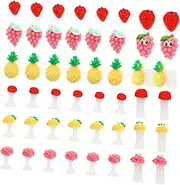 CRILSTYLEO 24pcs Silicone Toe Separator for Manicure Toe Spacer for Bunions Corns Relief Pedicure Separator for Nail Art Tool Set