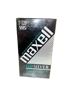 Maxell 214016 120 Minute Gx Silver Video Tape