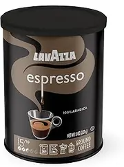 Lavazza Espresso Ground Coffee, Medium Roast, 100% Arabica, 8 oz Tin (Pack of 6)