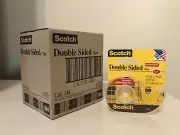 12 Pack Scotch Permanent Double-Sided Tape .5"X250" 021200010323 Photo Safe