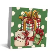 Green Christmas Decorations, Merry Christmas Sign, Christmas gifts box