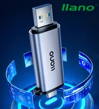 在飛比找PChome24h購物優惠-llano 綠巨能 USB/Type-C SD/TF卡多功能