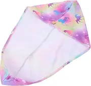 Vaguelly Microfiber Hair Towel Wrap for Curly Hair Sleep Cap with Elastic for Women