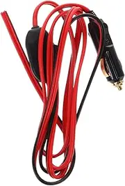 CHICAMPERA 12V Cigarette Lighter Extension Cable Heavy Duty Adapter Cord with Switch for Car Inverter Air Pump Electric Cup Long Compact Design Broad Compatibility