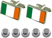 [Select Gifts] Shirt Dress Studs Ireland Flag Cufflinks