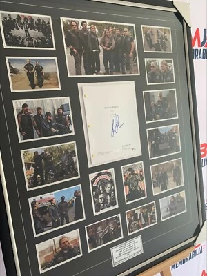 Ron Perlman Signed Sons of Anarchy Script Clay Morrow Authentic Framed Script