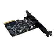 PCE2TYC-A31 USB3.1 Dual Type-C SSD PCI-E Expansion Card with 15PIN Power Interface 10Gbps for Desktop Computer