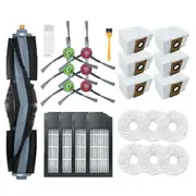 Accessories Kit for Deebot X1 Omni Turbo Vacuum Cleaner Main Brush HEPA Filter Mop Cleaning Cloth D