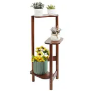 3Tier Plant Stand Bonsai Flower Pot Holder Premium Bamboo Stand Indoor