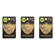 3x Geek Culture Dino Skeleton Glow Enamel Pin Button Badge/Brooch Tyrannosaurus