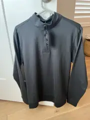 NWT Men’s Swannies MCKINNON Quarter Zip, SIZE: M, COLOR: Black