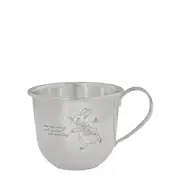 Beatrix Potter New Baby - Silver Plated Baby Mug with Laser Peter Rabbit