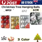 18x Christmas Tree Baubles Balls Decor Ornament Xmas Wedding Party Decoration AU