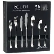 Noritake Rouen 18/10 Stainless Steel 56pce Cutlery Set