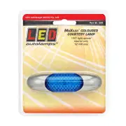 LED Autolamps Interior Light Blue Coloured Courtesy Lamps Single Blister
